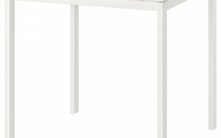 MELLTORP Tisch - weiß 1x1 cm
